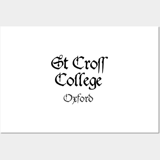 Oxford St Cross College Medieval University Wall Art by RetroGeek